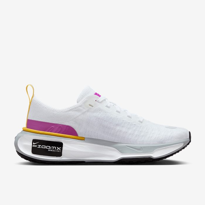 Nike Invincible Run 3 White/Vivid Purple-Vivid Sulfur - Image 3