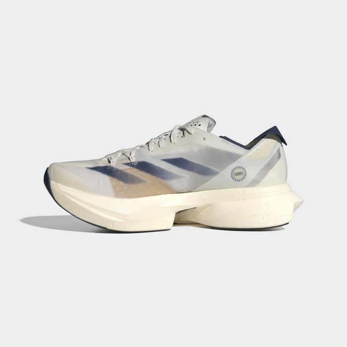 Adidas adizero Adios Pro 3 Cloud White/Dark Blue/Gold Metallic - Image 2