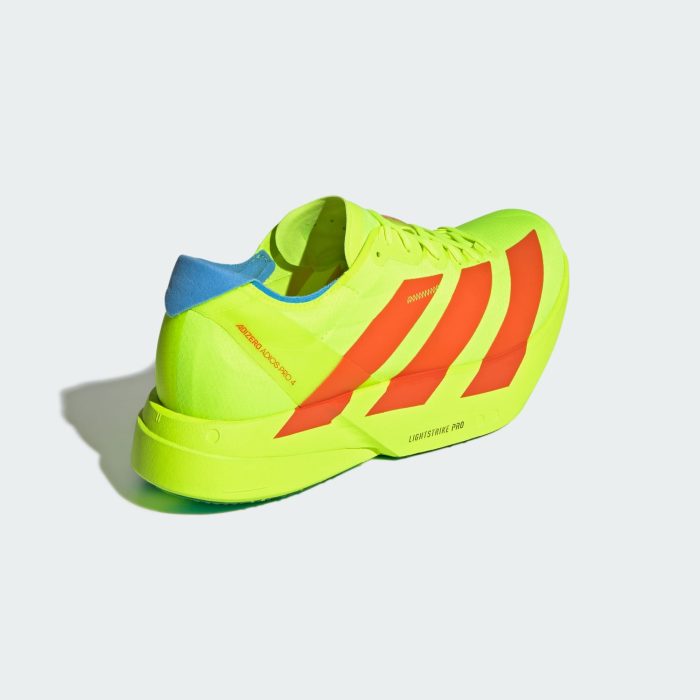 Adidas adizero Adios Pro 4 Lucid Lemon / Semi Impact Orange / Cloud White - Image 5
