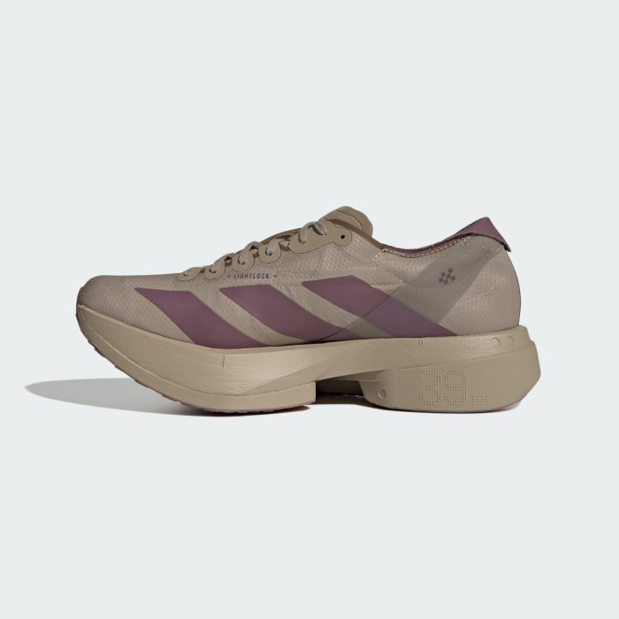 Adidas adizero Adios Pro 4 Blanch Cargo / Shadow Fig / Iron Metallic - Image 7