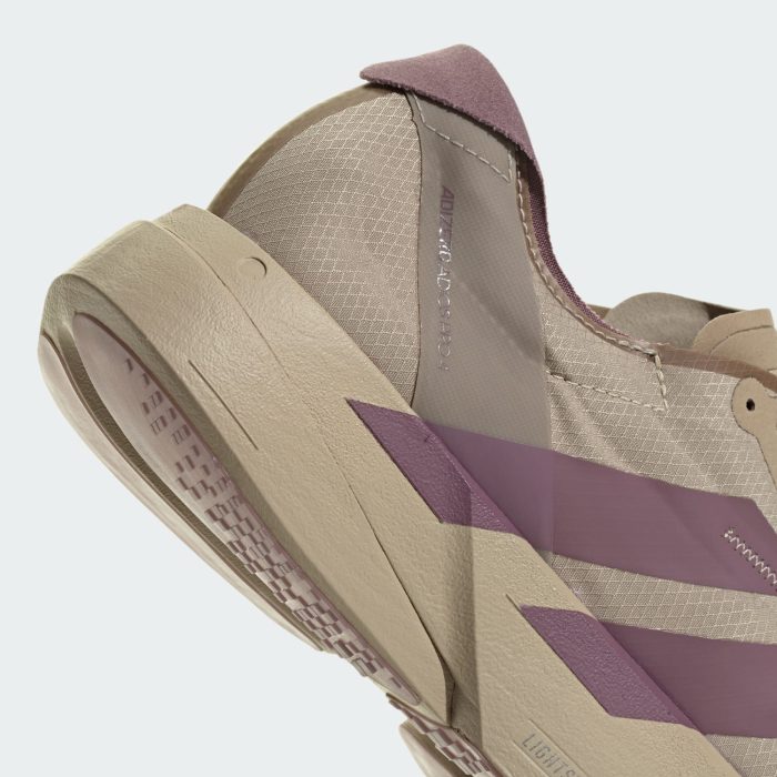 Adidas adizero Adios Pro 4 Blanch Cargo / Shadow Fig / Iron Metallic - Image 3