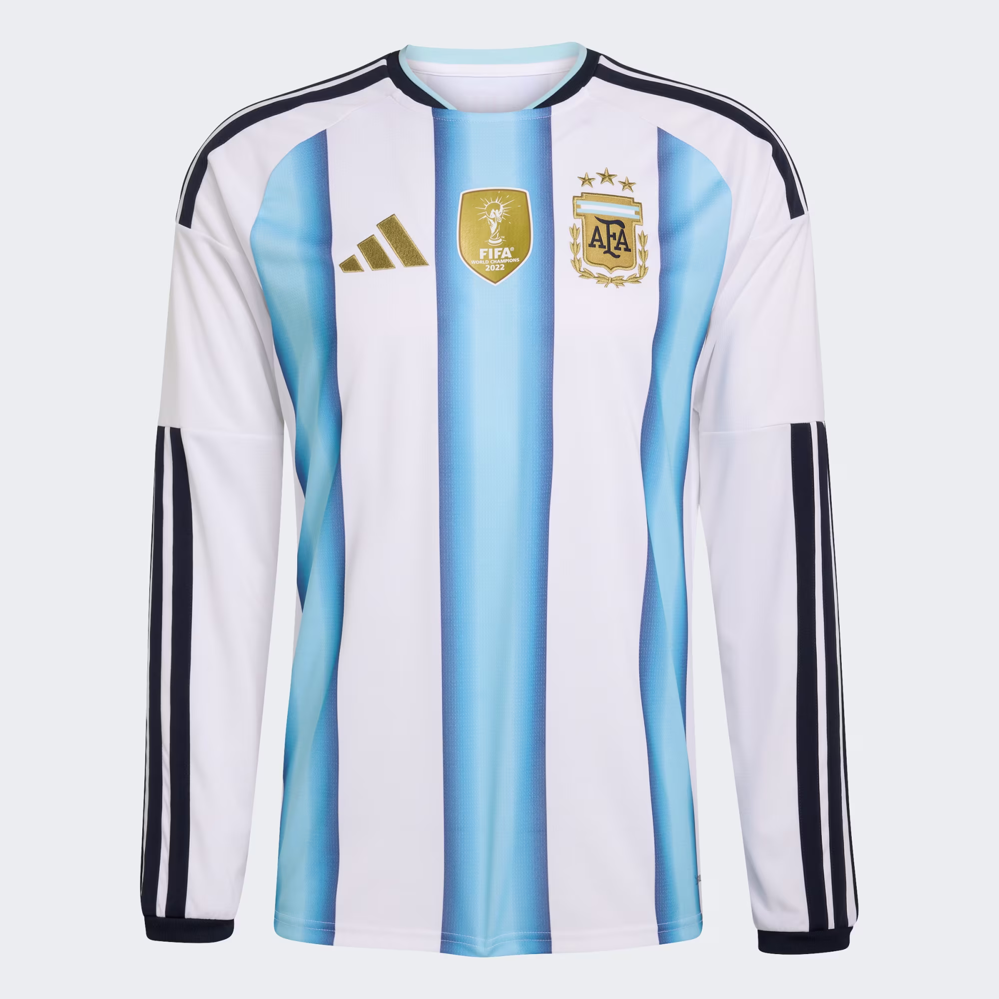 Camiseta_manga_larga_primera_equipacion_Argentina_26_Blanco_KA8126_01_laydown Argentina 2026 Home Long Sleeve Jersey – Fan Version - Image 1