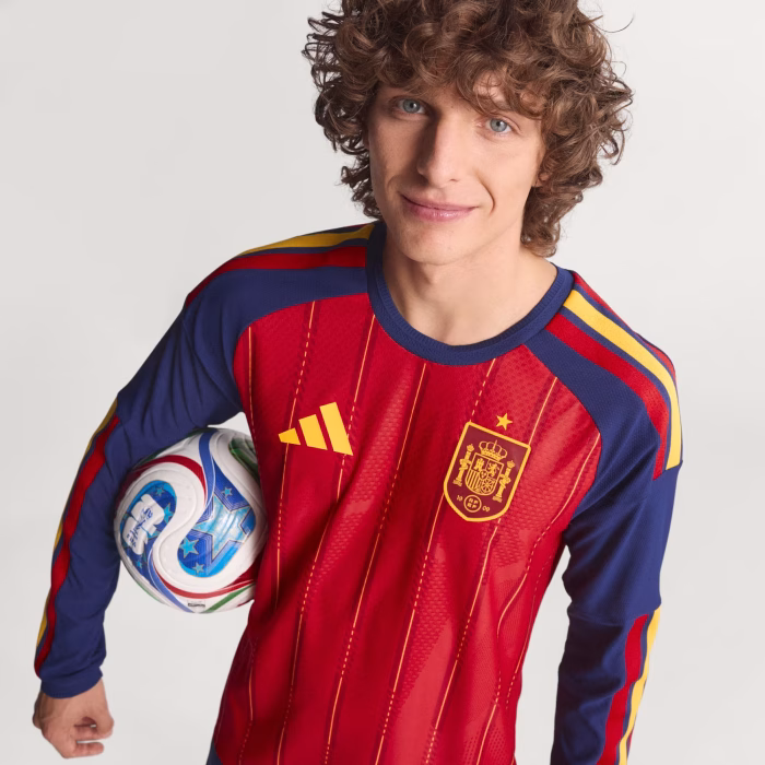 Spain 2026 Home Long Sleeve Jersey – Player Version - Image 11