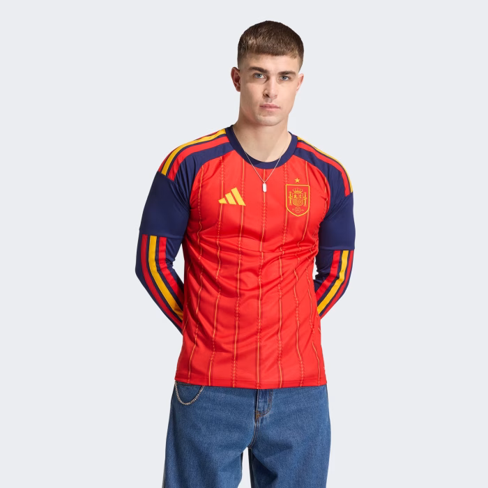 Spain 2026 Home Long Sleeve Jersey – Fan Version - Image 8