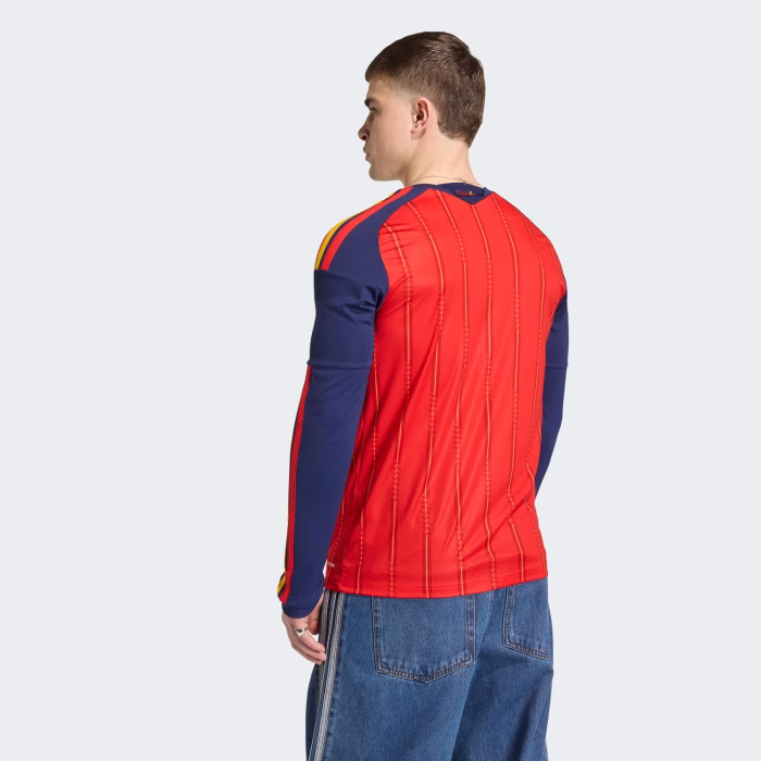 Spain 2026 Home Long Sleeve Jersey – Fan Version - Image 7