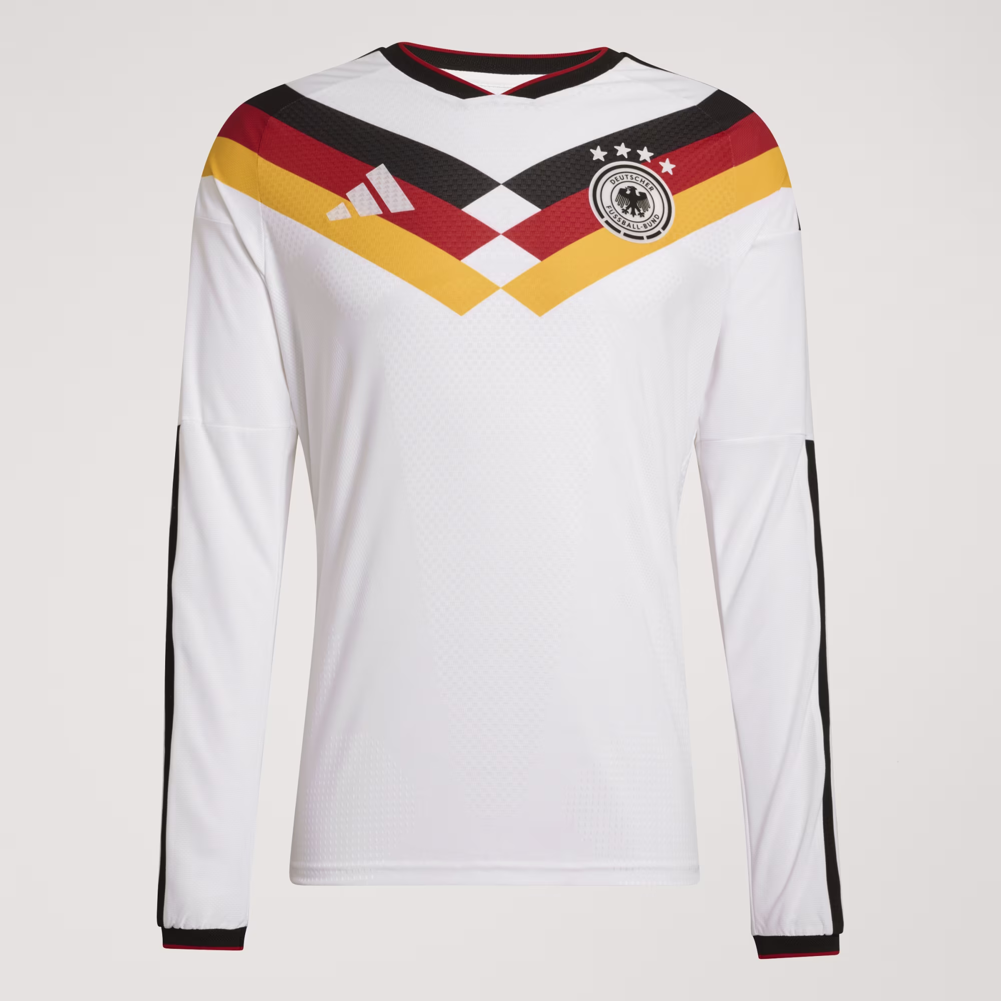 Deutschland_26_Authentic_Heimtrikot_langarmlig_Weiss_JM1336_HM5 Germany 2026 Home Long Sleeve Jersey – Player Version - Image 1
