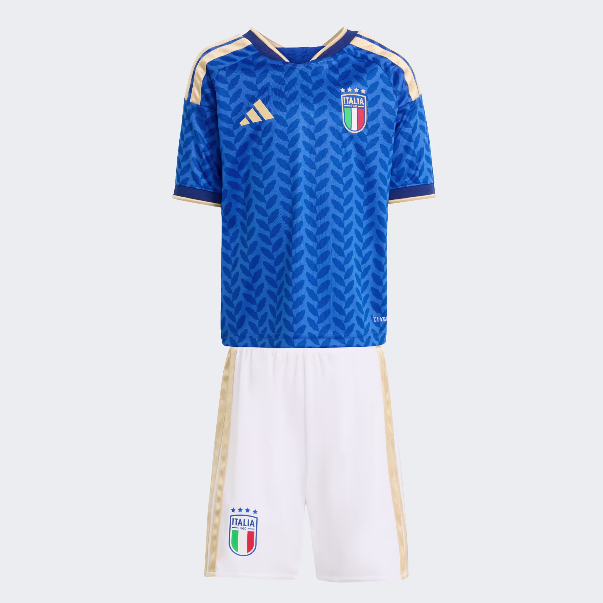 Italy_26_Home_Kids_Set_Blue_JY7587_01_laydown Italy 2026 Home - Kids Kit - Image 1