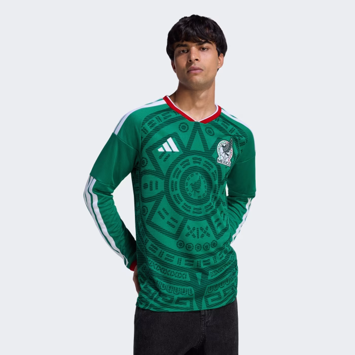 Mexico 2026 Home Long Sleeve Jersey – Fan Version - Image 7