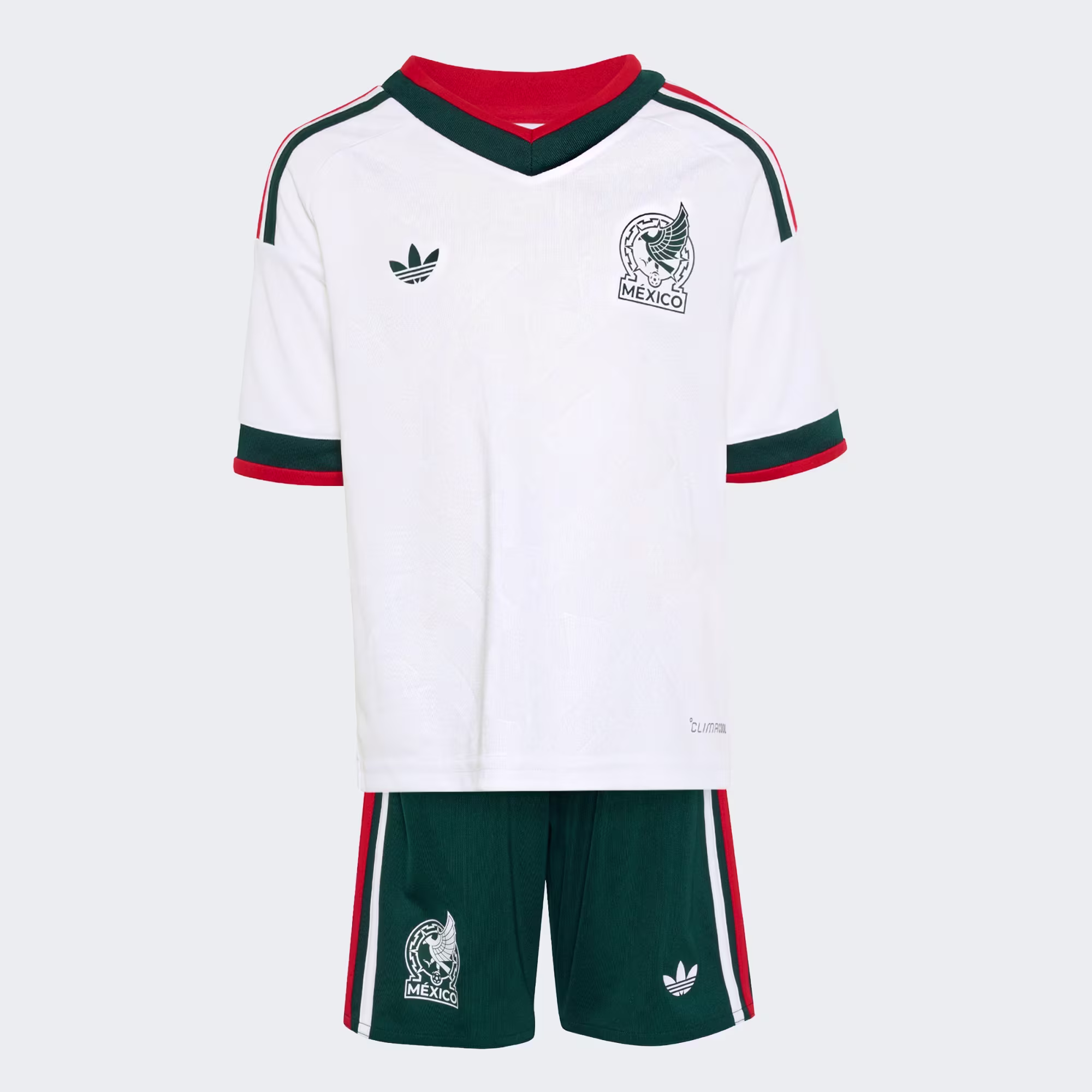 Mexico_26_Away_Kids_Set_White_JY7622_01_laydown Mexico 2026 Away - Kids Kit - Image 1