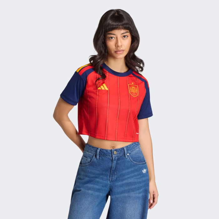 Spain 2026 Home Cropped Jersey – Women’s - Image 8